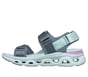 Glide-Step Altus Sandal - Sleek Motion, SILVER / AQUA, full image number 4