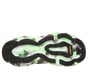 Skechers Slip-ins: Aero Burst - Glow in the Dark, BLACK / GREEN, full image number 2