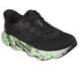 Skechers Slip-ins: Aero Burst - Glow in the Dark, BLACK / GREEN, full image number 3