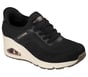 Skechers Slip-ins: UNO Wedge - Slip N Knit, BLACK, full image number 3