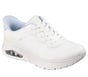 Skechers Slip-ins: UNO Flex - Step N Knit, WHITE / BLUE, full image number 3