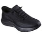 Skechers Slip-ins Work Slip-Resistant: Contour Foam - Cozy Fit, BLACK, full image number 3
