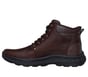 Skechers Slip-ins Relaxed Fit: Pollard - Waylon, RED / BROWN, full image number 4