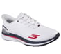 Skechers Slip-ins Golf Waterproof: Blade Tour - Fairway Heritage, WHITE / NAVY, full image number 3