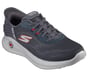 Skechers Slip-ins: GO WALK Anywhere - Worldwide, CHARCOAL / RED, full image number 1