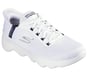 Skechers Slip-ins: GO WALK Massage Fit, WHITE / NAVY, full image number 3