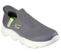 Skechers Slip-ins: GO WALK Massage Fit - Current, GRAY / LIME, full image number 3