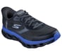 Skechers Slip-ins: GO WALK Glide-Step 2.0 - Zac, GRAY / BLUE, full image number 3
