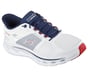 Skechers Slip-ins: GO WALK Glide-Step 2.0, WHITE / NAVY, full image number 3