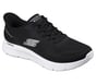 Skechers Slip-ins: GO WALK Flex - Master, NERO / BIANCO, full image number 3
