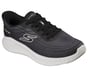 Skechers Slip-ins: GO WALK Now - Urgent, BLACK / WHITE, full image number 3