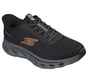 Skechers Slip-ins: GO WALK Glide-Step 2.0 - Jab, BLACK / ORANGE, full image number 3