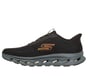 Skechers Slip-ins: GO WALK Glide-Step 2.0 - Jab, BLACK / ORANGE, full image number 4