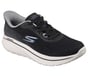 Skechers Slip-ins: GO WALK Arch Fit N-Joy - Alfredo, BLACK / BLUE, full image number 3