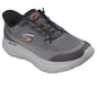 Skechers Slip-ins: GO WALK Max Cushioning - Zoltar, CHARCOAL/BLACK, full image number 3