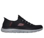 Skechers Slip-ins: Summits - High Range, BLACK / RED, full image number 0
