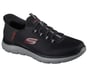 Skechers Slip-ins: Summits - High Range, BLACK / RED, full image number 3