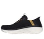 Skechers Slip-ins: D'Lux Walker 2.0 - Taurrel, CZARNY / ZOLTY, full image number 4
