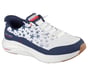 Skechers Slip-ins: Contour Foam - Cozy Fit Cozica, WHITE / NAVY, full image number 3