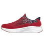 Skechers Slip-ins: Contour Foam - Cozy Fit America, RED / NAVY, full image number 4