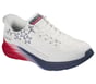 Skechers Slip-ins: Contour Foam - Cozy Fit America, WHITE / NAVY, full image number 3