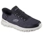 Skechers Slip-ins: Glide-Step - Zefyr, BLACK / WHITE, full image number 1