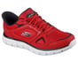 Skechers Slip-ins: Track - Ezral, RED / BLACK, full image number 3