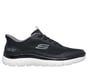 Skechers Slip-ins: Summits - Leyter, BLACK / WHITE, full image number 0