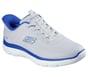 Skechers Slip-ins: Summits - Leyter, GRAY / BLUE, full image number 3