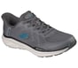 Skechers Slip-ins Relaxed Fit: Equalizer 6.0 - Durran, CHARCOAL/BLUE, full image number 3