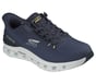 Skechers Slip-ins: Arch Fit Glide-Step Pro, NAVY / LIME, full image number 3