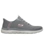 Skechers Slip-ins: Arch Fit Summits - Vorken, GRAY / RED, full image number 0
