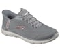 Skechers Slip-ins: Arch Fit Summits - Vorken, GRAY / RED, full image number 3
