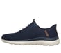 Skechers Slip-ins: Arch Fit Summits - Vorken, NAVY / ORANGE, full image number 4