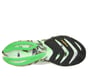 Skechers Slip-ins: Aero Spark - Glow in the Dark, WIT / GROENTE, full image number 2