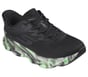Skechers Slip-ins: Aero Burst - Glow in the Dark, BLACK / GREEN, full image number 3