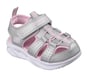 S-Lights: Sola Glow Sandal, SILVER / PINK, full image number 3
