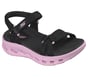 GO WALK Glide-Step 2.0 Sandal - Core Walk, BLACK / PINK, full image number 3