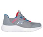 Skechers Slip-ins: Bounder - Brisk-Burst, CHARCOAL / RED, full image number 0