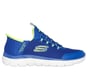 Skechers Slip-ins: Summits - High Range, BLUE / LIME, full image number 0