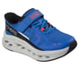 Skechers Slip-ins: Max Cushioning Glide-Step, BLUE  /  BLACK, full image number 3