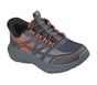 Skechers Slip-ins: Microspec Velocity - Grid-Shift, CHARCOAL / ORANGE, full image number 3