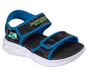 S-Lights: Sola Glow Sandal - Camo Brights, NEGRO / AZUL, full image number 3