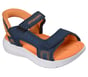 Skechers Slip-ins: Microspec-Splash - Hydro Ease, NAVY / ORANGE, full image number 3