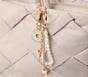 Pearl Lock And Key Bag Charm, GOLD, full image number 1