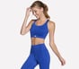 Skechers Tempo Bra, BLUE / GOLD, full image number 2