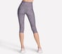 GO FLEX Printed High Waisted Capri, BLACK / GRAY, full image number 1
