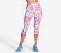 GO FLEX Printed High Waisted Capri, HOT PINK / YELLOW, full image number 0