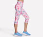 GO FLEX Printed High Waisted Capri, HOT PINK / YELLOW, full image number 3