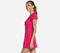 GO WALK Scoop Short Sleeve Dress, ROSE FLUO / BLEU, full image number 4